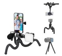 Treppiede magnetico flessibile per Action Camera DJI Osmo Action 5 pro/4/3, con vite da 1/4" per Hero 13/12/11, compatibile con Insta360 X5 X4 X3 Selfie Registrazione Video Vlogging con supporto