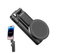 Treppiede magnetico per selfie da viaggio - Supporto magnetico per cellulare per scrivania, telescopio a cinque segmenti allungabile pieghevole compatto per viaggi vlogging fotografia