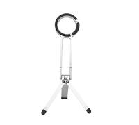 Treppiede magnetico per telefono MA38, mini treppiede portatile con supporto girevole per telefono migliorato con magnete bifacciale, selfie stick in lega di alluminio regolabile a 180° (Argenteo)