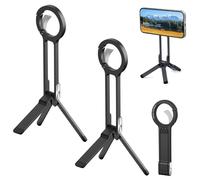 Treppiede magnetico per telefono, mini treppiede portatile, forte magnete, montaggio rapido, mini treppiedi pieghevole tascabile per telefoni cellulari, adatto per vlog, accessori essenziali da