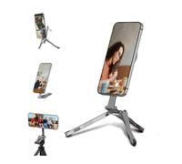 Treppiede magnetico per telefono per MagSafe, supporto pieghevole portatile da scrivania da viaggio con vite e gancio da 1/4" per iPhone 17 16 15 14 13 12 Pro Max Mini accessori