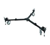 Manfrotto 127VS Accessorio Carrello Basic per Treppiede per Video con Singolo e Doppio Puntale, Nero