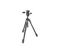 Treppiede Manfrotto 290 Xtra in alluminio a 3 sezioni con testa panoramica e inclinabile a 3 vie 804