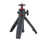 Treppiede mini portatile nero con rotazione a 360 gradi, adatto per microcamere Slr, Gopro, telefoni cellulari, DJI Action e Insta360X3 Solo treppiede,Treppiede e clip per telefonoABS