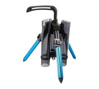 Treppiede per canna da pesca, supporto pieghevole portatile con altezza regolabile per attrezzatura da pesca da riva e da banca (stile lungo blu)