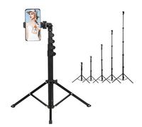 Treppiede per cellulare, 45 - 160 cm, treppiede leggero 3 in 1, stabile supporto per selfie stick portatile per fotocamera Samsung Huawei Xiaomi Canon Canon (nero)