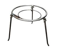 Treppiede per falò per cucinare, attrezzatura da cucina per falò, supporto per braciere da esterno, telaio per forno triangolare, resistente al calore, per esterni, falò, cucina, viaggi, sopravvivenza