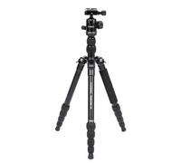 Caruba Treppiede per fotocamera in alluminio Travelstar - Treppiede leggero per fotocamera - Testa a sfera a 360 gradi per un utilizzo ottimale