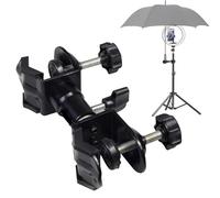 Treppiede per fotocamera con clip per ombrello, clip in metallo, supporto per ombrellone da esterno, supporto per ombrellone, supporto per ombrellone da patio, supporto per ombrellone da banco