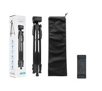 Treppiede per Fotocamera da 1,3 M-1,68 M, Staffa per Treppiede per Trasmissione In Diretta, Treppiede Estensibile per Telefono Cellulare per Telescopio, Luce Notturna, Luce da Pesca,A