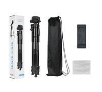 Treppiede per Fotocamera da 1,3 M-1,68 M, Staffa per Treppiede per Trasmissione In Diretta, Treppiede Estensibile per Telefono Cellulare per Telescopio, Luce Notturna, Luce da Pesca,C