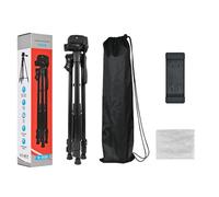 Treppiede per Fotocamera da 1,3 M-1,68 M, Staffa per Treppiede per Trasmissione In Diretta, Treppiede Estensibile per Telefono Cellulare per Telescopio, Luce Notturna, Luce da Pesca,B
