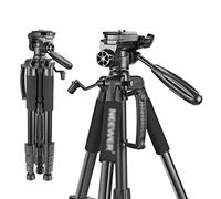 Treppiede per fotocamera portatile 56 pollici/142 cm Testa girevole a 3 vie in alluminio + Borsa per il trasporto per fotocamera DSLR (Colore : D, Dimensioni : 47-142cm)