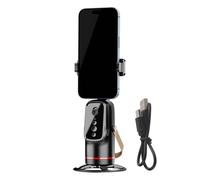 Treppiede per il rilevamento automatico del volto - Supporti per riprese pieghevoli per fotocamera da 1200 mAh | Supporto automatico con rotazione a 360 gradi per streaming live Vlogging Chiamate self