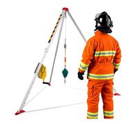 Treppiede Per Il Salvataggio In Spazi Confinati Ad Alta Resistenza Staffa Di Protezione Anticaduta Con Gambe Regolabili Da 1,5 A 2 Metri Per Pozzi Profondi/pozzi Minerari/tombini(1800LBS Winch+Safe Be