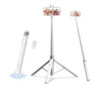 Treppiede per iPhone 66 pollici automatico pop-up selfie stick con | Treppiede da viaggio regolabile per registrazione video del cellulare, live streaming, creatori di contenuti
