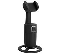Treppiede per localizzazione del telefono, supporto per telefono, supporto per fotocamera per viso e corpo, rotazione a 360 gradi, per riprese intelligenti (nero)