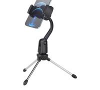 Treppiede per microfono - Supporto per microfono da tavolo pieghevole | Treppiede da tavolo regolabile ed estensibile leggero da tavolo con manopola a tenuta stagna per cantare, prestazioni