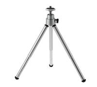 Treppiede per Proiettore Portatile Supporto Compatto Argento con Rotazione a 360 Gradi per Fotocamere Digitali, Videocamere e Mini Proiettori