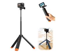 Treppiede per selfie 4 in 1 per Action Cam, impermeabile, estraibile, per GoPro Hero 13/12/11/10/9/8/7/Max, DJI Action 5 Pro/4/3 e Insta360 altre Action camere