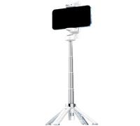 Treppiede per selfie, 9 x 2 x 2 cm, portatile, rotazione a 360 gradi, supporto per smartphone da viaggio con telecomando wireless, treppiede per telefono per vlogging, live streaming