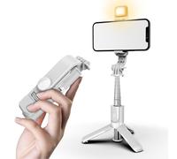 Treppiede per selfie stick, design compatto e leggero con stabilitÃ rinforzata, il tuo partner ideale per la fotografia.