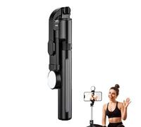 Treppiede per selfie stick, Treppiede per selfie stick con telecomando | Treppiede per selfie stick per telefono - Selfie Stick con rotazione dello schermo a 360 gradi per guardare programmi TV