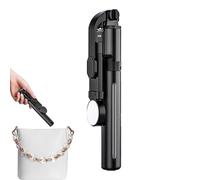 Treppiede per selfie, treppiede per selfie con telecomando, treppiede portatile da viaggio con telecomando, con rotazione dello schermo a 360 gradi per guardare programmi TV