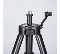 Treppiede per strumenti di misurazione, asta di sollevamento in lega di alluminio con regolazione telescopica dell'altezza da 0,4 m a 1,56 m, piedini antiscivolo, compatibile con il 99% dei livelli