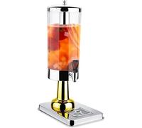 Treppiede per succhi in acciaio inossidabile da 3 l, secchio per succo di bevande self-service, secchio per succhi di bevande a doppia testa a testa singola per bevande al latte commerciale, barile