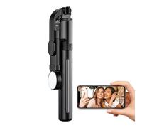 Treppiede per telefono cellulare - Bastone per selfie portatile con telecomando, rotazione dello schermo a 360 gradi, bastone per selfie per guardare programmi TV