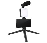 Treppiede per telefono cellulare, supporto treppiede per selfie, luce treppiede per telefono, supporto multifunzione per selfie per telefono, luce LED stabile per selfie con supporto per treppiede per