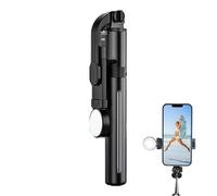 Treppiede per telefono cellulare, treppiede per selfie,Treppiede portatile per selfie stick con telecomando | Selfie Stick con rotazione dello schermo a 360 gradi per guardare programmi TV