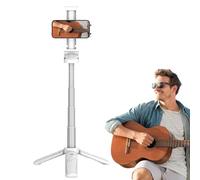 Treppiede per telefono integrato, bastone per selfie regolabile a 360°, design leggero, treppiede per smartphone per fotografia e videografia, 1 set, facile da installare e usare, supporto stabile e