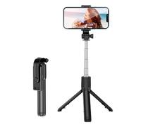 Treppiede per telefono, Mini treppiede smartphone, Porta telefono scrivania, Compatibile con iPhone 17,16,15,14,13,12 Samsung Xiaomi