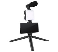 Treppiede per telefono | Selfie Stick Treppiede | Luce per selfie del telefono | LED stabile telefoni treppiedi per telefoni cellulari multifunzione portatile supporto supporto per video registrazione