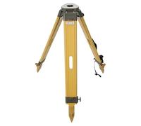 Treppiede per topografia in legno con testa piatta 11 filettati 5/8" chiusura a torsione per livello automatico teodolite stazione totale DW-1-FCT