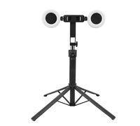 Treppiede per Tracciamento Automatico del Volto con Luce, Treppiede Allungabile per Selfie con Rotazione a 360° e Telecomando Wireless, Supporto per Telefono per Selfie Vlogging