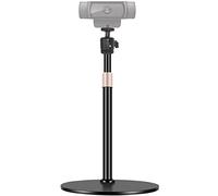 Treppiede per webcam da scrivania regolabile in altezza e girevole a 360°, compatibile con webcam Logitech C922 C930e C920S C920 C615 C960 e BRIO e altri dispositivi con filettatura da 1/4"