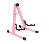 Treppiede pieghevole per chitarra a corda, leggero, portatile, per basso, violoncello (rosa)