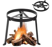 Treppiede pieghevole per falò da 1 confezione, supporto per braciere in ferro resistente per cucinare nel forno olandese e nel lodge