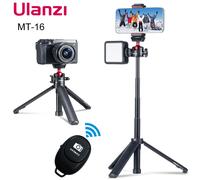 Treppiede pieghevole Ulanzi MT-16 per telefono Testa a sfera per pattino freddo 1/4 '' Selfie Stick Mini staffa di supporto per fotocamera mobile DSLR