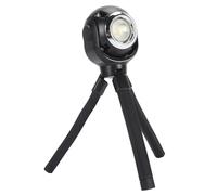 Treppiede Portatile per Polipo, Luce per Treppiede con Staffa Flessibile con Base Magnetica, Impermeabile IPX4, Batteria Ricaricabile da 3000 MAh, per Esterno, Campeggio,