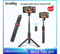 Treppiede portatile per selfie stick SmallRig ST20, mini treppiede pieghevole Bluetooth wireless, per iPhone 16, treppiede con telecomando -3375B