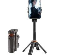 Treppiede portatile per telefono - Selfie Stick treppiede con telecomando, otturatore wireless, bastone portatile Vlog, girevole a 360 gradi, treppiede pieghevole per video, vlog, live streaming