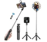 Treppiede portatile Selfie con luce Bluetooth, asta telescopica per smartphone e trasmissione in diretta