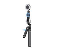 PRIXTON Treppiede IA da 180 cm per Smartphone e Camera, Tracciamento del Volto, Controllo Remoto e Tramite Gesti, Autonomia di 6 ore