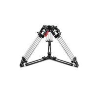 Treppiede PROAIM HD da 100 mm per videocamera con supporto a ciotola per neonati, con frizione a leva e stabilizzatore in alluminio. Portata fino a 120 kg/264 libbre (P-LLBT-100)