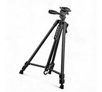 Treppiede Regolabile 180 cm 3 Secondi Montaggio Rapido Testa Panoramica 360 - Acciaio al Carbonio Antiribaltamento Supporto per Fotocamera Universale