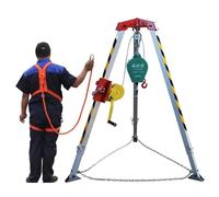Treppiede regolabile in spazi confinati - 1179,3 kg Heavy Duty Winch cintura di sicurezza e imbracatura per il salvataggio ad alta quota scogliera e operazioni di emergenza